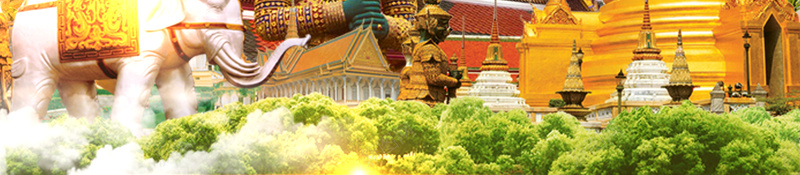 简约风格泰国旅游海报psd设计背景_新图网 https://ixintu.com 泰国旅游 出境游 旅游 泰国 简约 树叶 标志性建筑物 雕像 大象