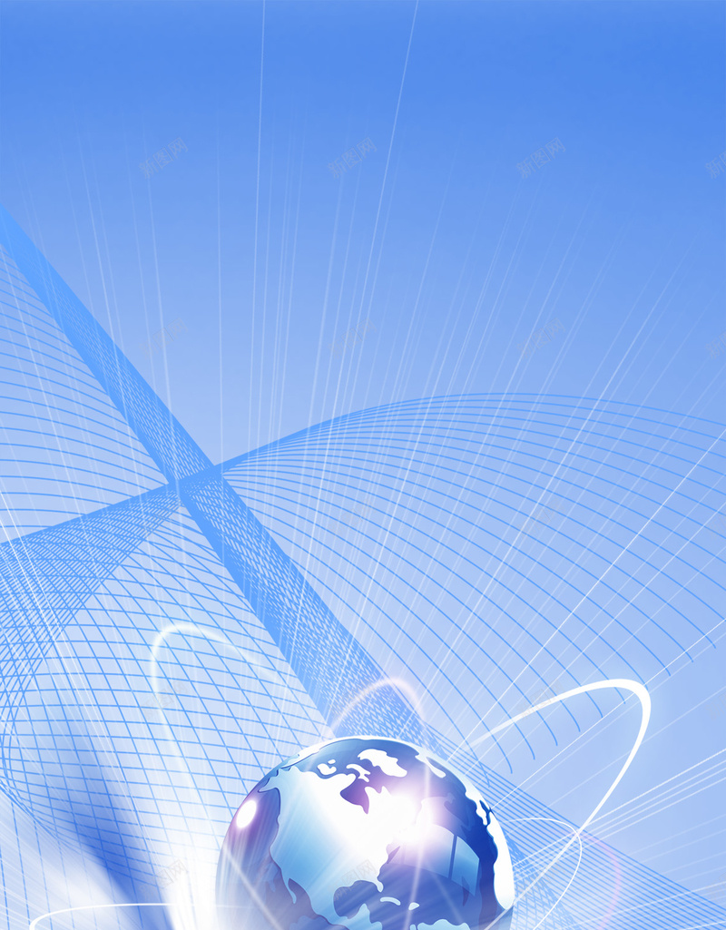 蓝色地球科技背景psd设计背景_新图网 https://ixintu.com 光线 地球 科技 网格 蓝色 H5 h5 科幻 商务