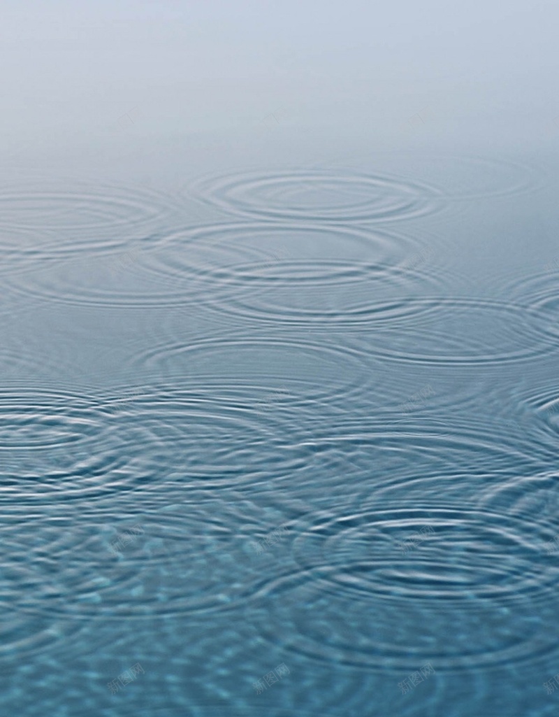 雨点H5背景jpg设计背景_新图网 https://ixintu.com 水面 蓝色 雨水 雨点 H5背景 H5 h5