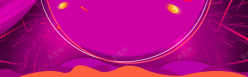 紫色扁平背景素材psd设计背景_新图网 https://ixintu.com 扁平 漂浮 背景 菱形 金币 渐变 几何