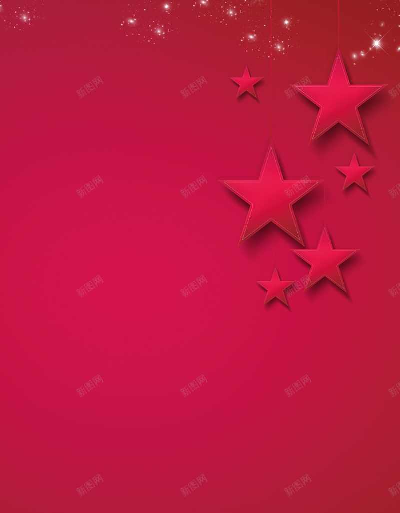 红色背景上的五角星H5素材背景psd设计背景_新图网 https://ixintu.com 红色背景 五角星 图形 排列 渐变 H5素材 PSD背景 光线