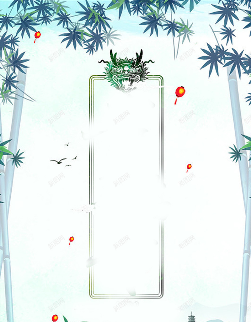 简约传统赛龙舟H5背景素材jpg设计背景_新图网 https://ixintu.com 包粽子 吃粽子 小清新 传统 团聚 端午节 H5背景素材 促销 盛大开业 狂欢 纹理