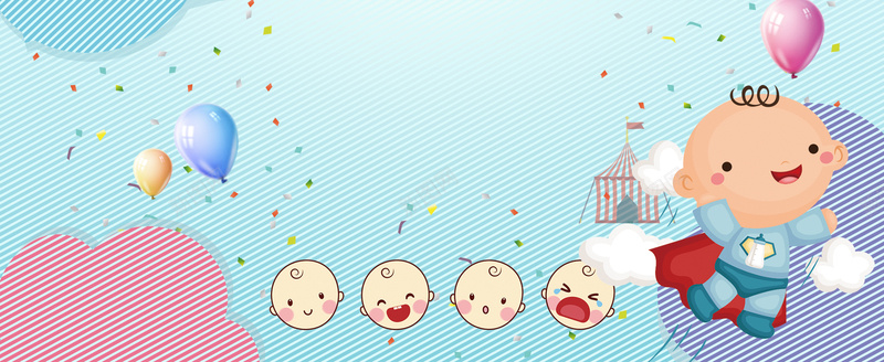 卡通婴儿产品促销季蓝色背景psd设计背景_新图网 https://ixintu.com 儿童手推车 婴儿学步车 宝宝手推车 手推车海报 婴儿车 婴儿用品 小车海报 促销活动海报 全屏海报