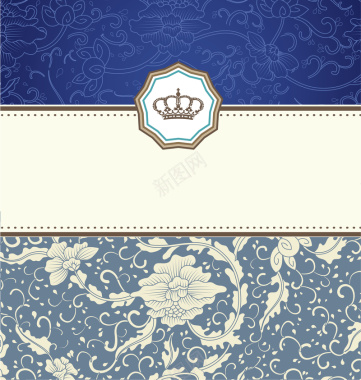 蓝色质感底纹菜单封面背景背景