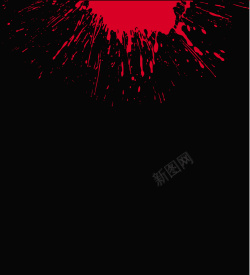 红色污渍红色污渍斑点斯帕什艺术背景高清图片