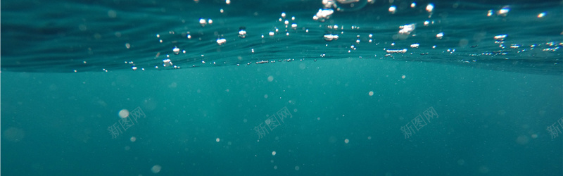 绿色水底jpg设计背景_新图网 https://ixintu.com 气泡 水底 海报banner 摄影 风景