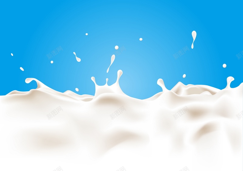 牛奶喷溅jpg设计背景_新图网 https://ixintu.com 白色 牛奶 喷溅