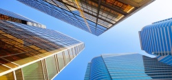 摩登海报摩登大厦商务背景高清图片