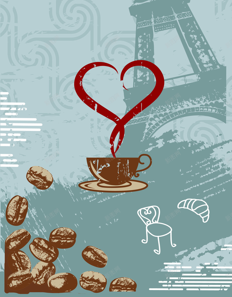 欧式下午茶海报背景素材psd设计背景_新图网 https://ixintu.com 易拉宝 海报 欧洲 下午茶 活动 欧洲下午茶海报图片下载 欧式 咖啡 铁塔 手绘