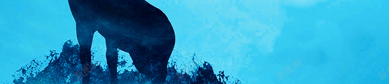 蓝色水彩鹿地产海报psd设计背景_新图网 https://ixintu.com 夜空 展板 手绘 月夜 鹿 水彩 蓝底 海报 素材 背景 温暖