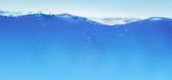 晶莹的蓝色水珠图片蓝色海洋水珠背景高清图片