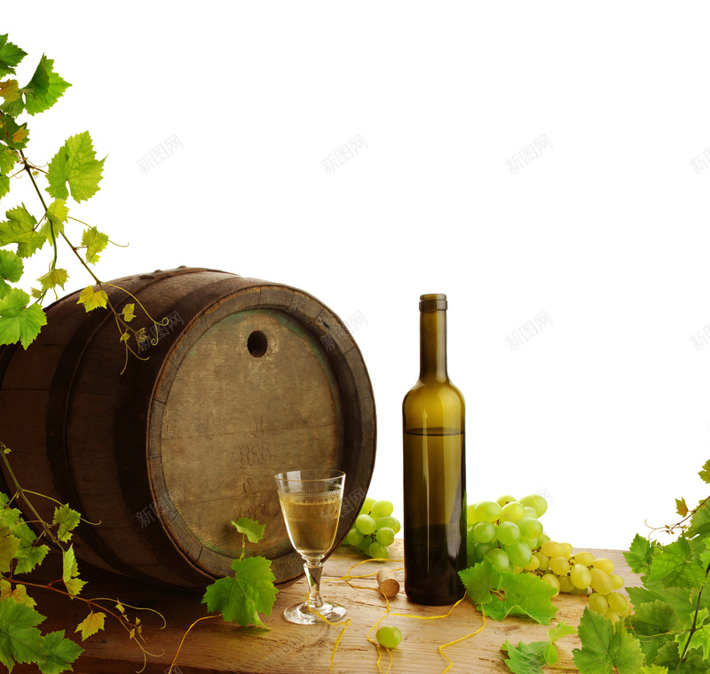 橡木桶与酒瓶绿叶背景素材jpg设计背景_新图网 https://ixintu.com 橡木桶 品质 红酒 绿叶 酒瓶 PPT