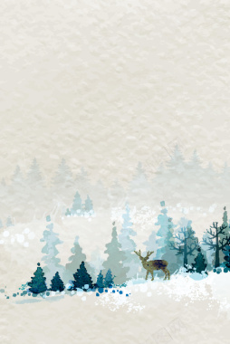 水彩渲染圣诞节纹理背景