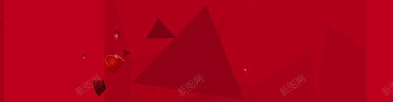 红色不规则活动banner背景图背景