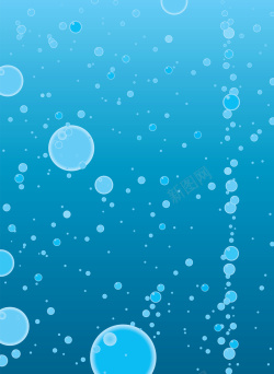 水里的气泡蓝色泡泡背景素材高清图片