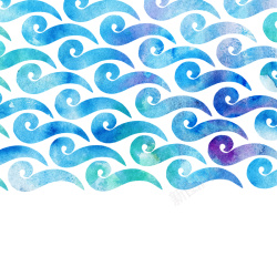 水的艺术水彩波浪背景世界水日素材高清图片