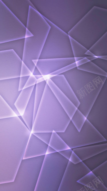 白色透明形状紫色背景H5背景背景
