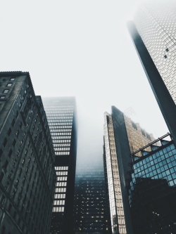 科技云雾建筑科技云雾背景高清图片