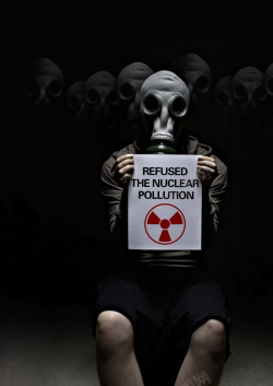 核辐射标志救灾核电与安全公益广告海报背景素材高清图片