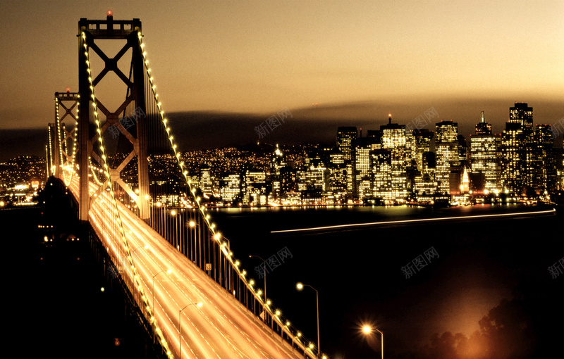车流光线夜大桥背景模板jpg设计背景_新图网 https://ixintu.com 夜 大桥 海报 背景 摄影 车流光线 风景