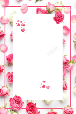 花卉礼服唯美小清新婚礼广告高清图片