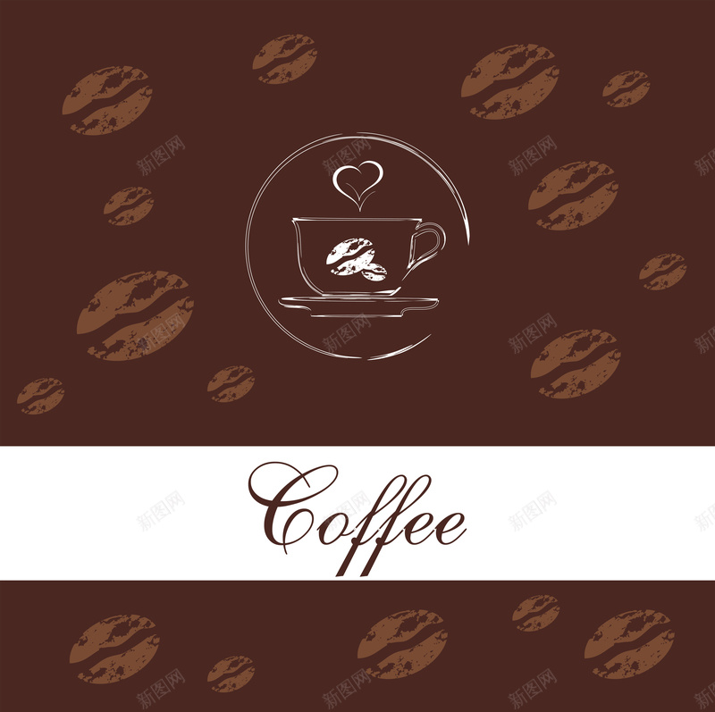 咖啡豆背景矢量素材eps设计背景_新图网 https://ixintu.com 咖啡 菜单封面 咖啡豆 白色 扁平 渐变 几何
