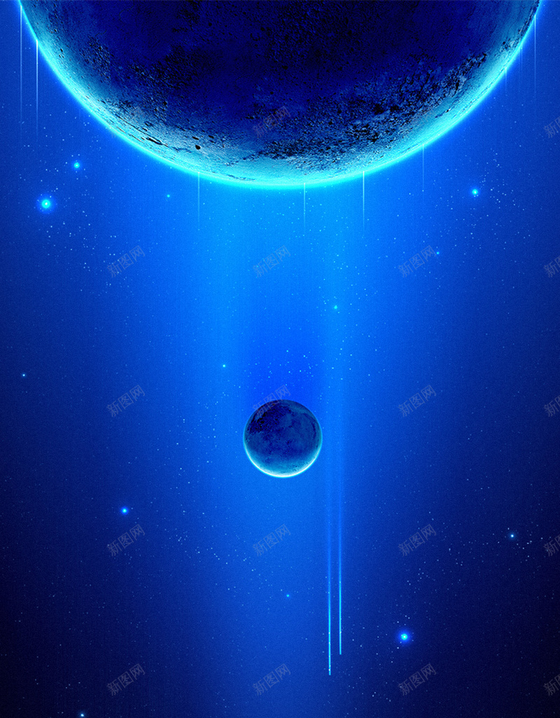 蓝色星球H5背景jpg设计背景_新图网 https://ixintu.com 太空 星球 梦幻 浪漫 蓝色 H5背景 H5 h5