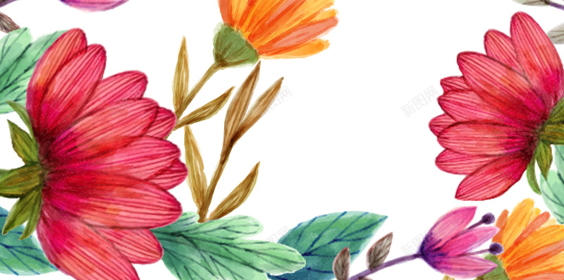 水彩花卉h5背景psd设计背景_新图网 https://ixintu.com 彩色花卉背景 h5背景 手绘 水彩 花卉 卡通 童趣