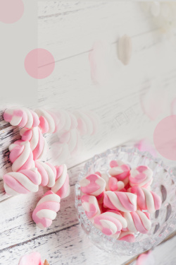 烘焙单页DIY甜品棉花糖海报背景素材高清图片