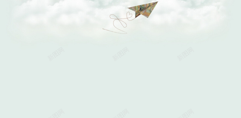 手绘纸飞机背景背景