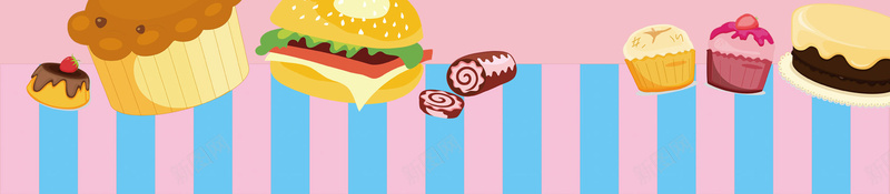 粉色蛋糕糕点可爱卡通海报psd设计背景_新图网 https://ixintu.com 粉色 蛋糕 卡通 海报