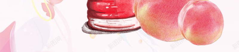蜜桃汁蜜桃熟了春季粉色海报psd设计背景_新图网 https://ixintu.com 果汁海报 价目表 杯子 桃汁 饮料 饮品 粉色 水果 清新 餐饮