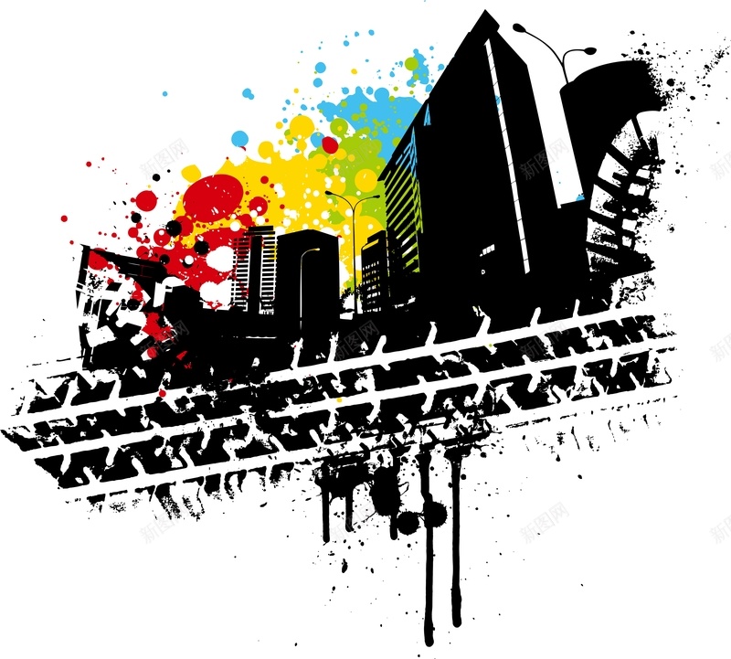 涂鸦城市矢量的大全jpg设计背景_新图网 https://ixintu.com 涂鸦城市矢量背景图片的大全免费下载城市 建筑 海报 涂鸦 矢量 城市 潮流