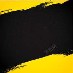 抽像光点抽像水墨黄黑背景高清图片