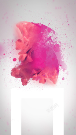 灰紫色红色艺术涂鸦PSD分层H5背景素材高清图片