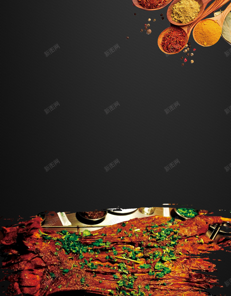 美味烤羊排背景素材psd设计背景_新图网 https://ixintu.com 烤羊排 海报 矢量 美味 背景 调料 活动 餐厅