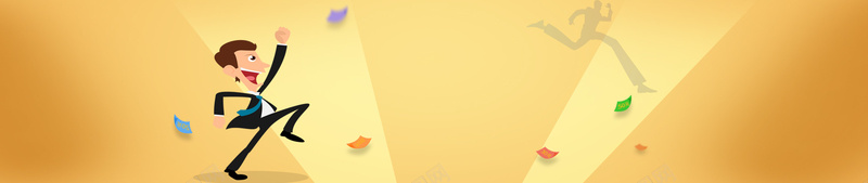 黄色金融理财卡通活动bannerpsd设计背景_新图网 https://ixintu.com 黄色 漂浮物 卡通 渐变 金融 海报banner 童趣 手绘