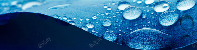 蓝色水珠质感背景psd设计背景_新图网 https://ixintu.com 海报banner 质感背景 水珠 蓝色 质感 纹理