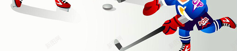 冰球蓝色卡通运动体育海报psd设计背景_新图网 https://ixintu.com 滑雪场海报 体育竞技 冰雪世界 比赛海报 游戏 滑雪 活动海报 职业冰球