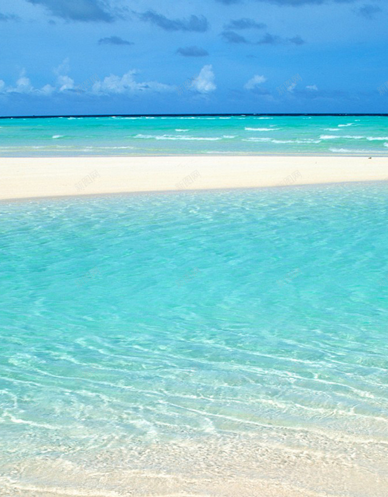 唯美海岛风景H5背景jpg设计背景_新图网 https://ixintu.com 天空 云朵 大海 沙滩 蓝色 H5 h5 摄影 风景