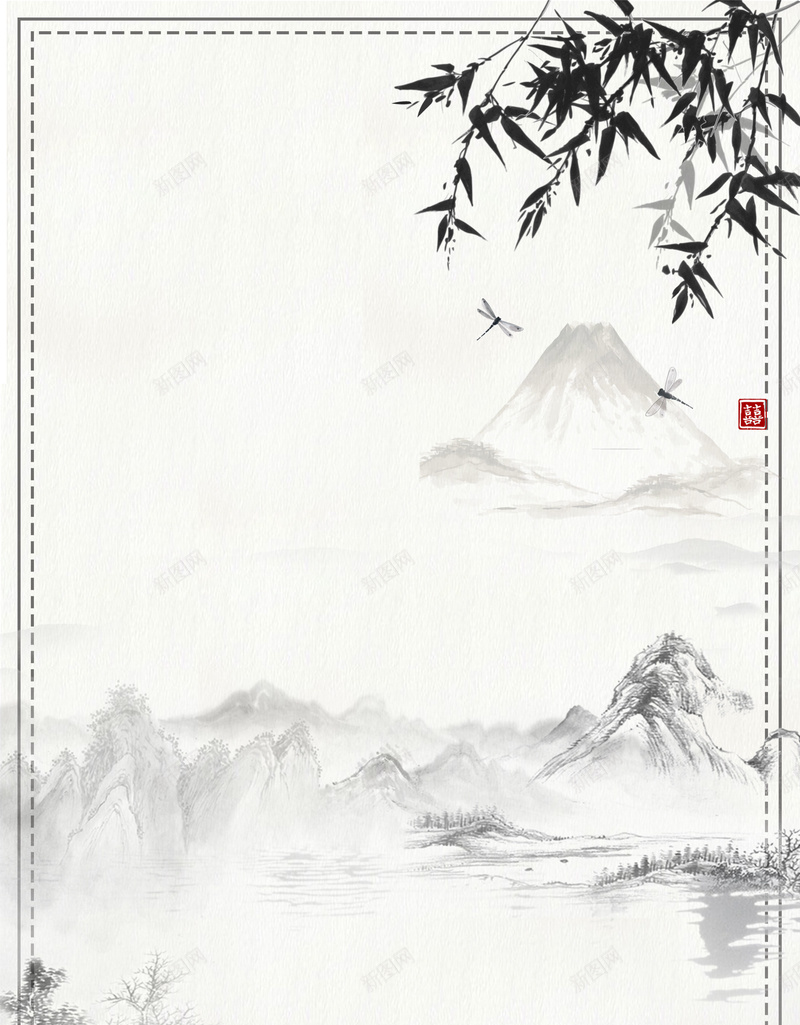 水墨画黑白中国风水墨墨迹背景jpg设计背景_新图网 https://ixintu.com 水墨画 黑白 中国风 水墨 山水风景 墨迹 竹子 psd分层 源文件 广告设计 海报