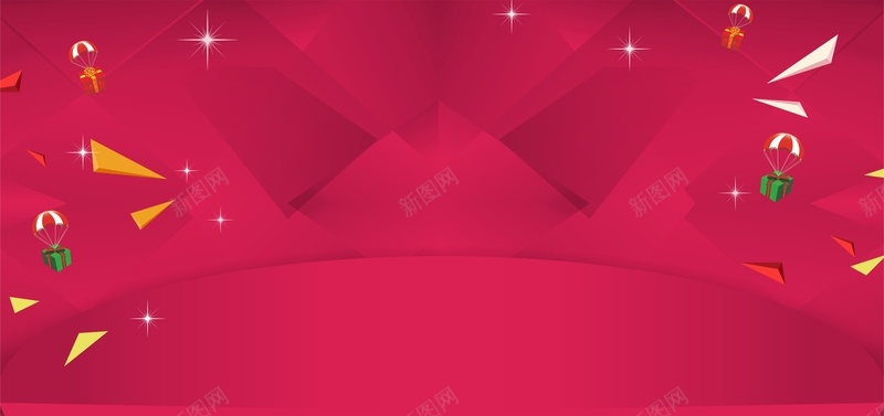 红色几何漂浮背景jpg设计背景_新图网 https://ixintu.com 几何 海报 漂浮 立体 红色 扁平 渐变