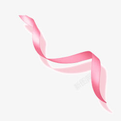 企业周年庆典粉色丝带飘带彩带仿真高清图片