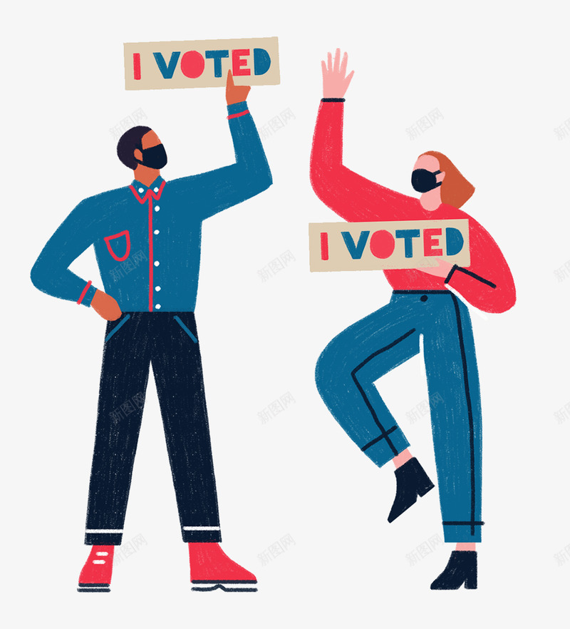 ballot ILLUSTRATION  politics usa vote人物插画png免抠素材_新图网 https://ixintu.com 人物 插画