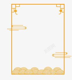 中国风边框标签 边框素材