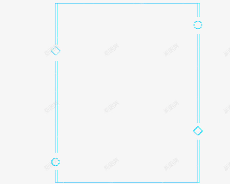 人工智能科技炫彩几何图形边框png免抠素材_新图网 https://ixintu.com 人工智能 科技 炫彩 几何图形 边框