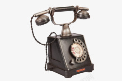 水彩复古电话机素材