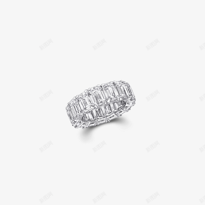 Classic Graff Emerald Cut Diamond Band高宝png免抠素材_新图网 https://ixintu.com 高宝