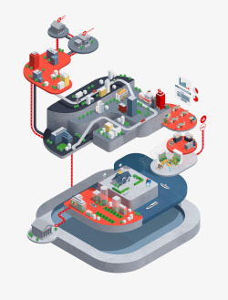 city COVid future infographic Isometric world插画25D素材