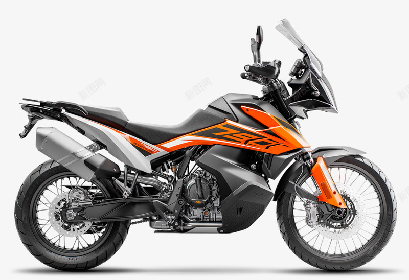 KTM 790 Adventure摩托车png免抠素材_新图网 https://ixintu.com 摩托车